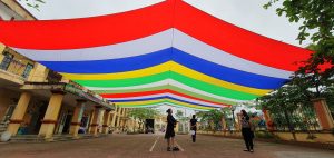 Dù che nắng sự kiện sân trường học ở Hạ Long