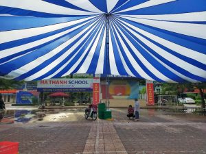 Dù che nắng sự kiện sân trường học ở Nha Trang