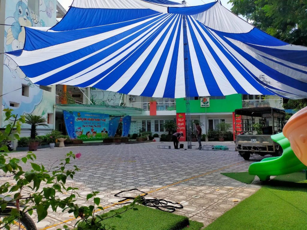 Dù che nắng sự kiện sân trường học tại Gia Lai