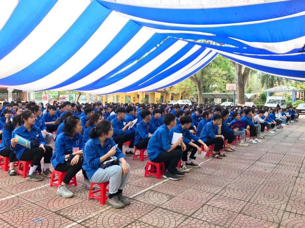 Dù bạt che nắng sự kiện sân trường học ở Thanh Hoá