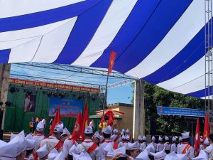 Dù che nắng sự kiện sân trường học ở Hưng Yên